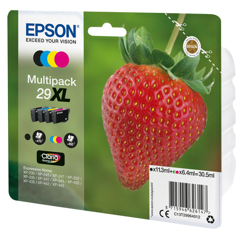 Epson Strawberry Multipack 4-colours 29XL Claria Home Ink Epson Strawberry Multipack 4-colours 29XL Claria Home Ink